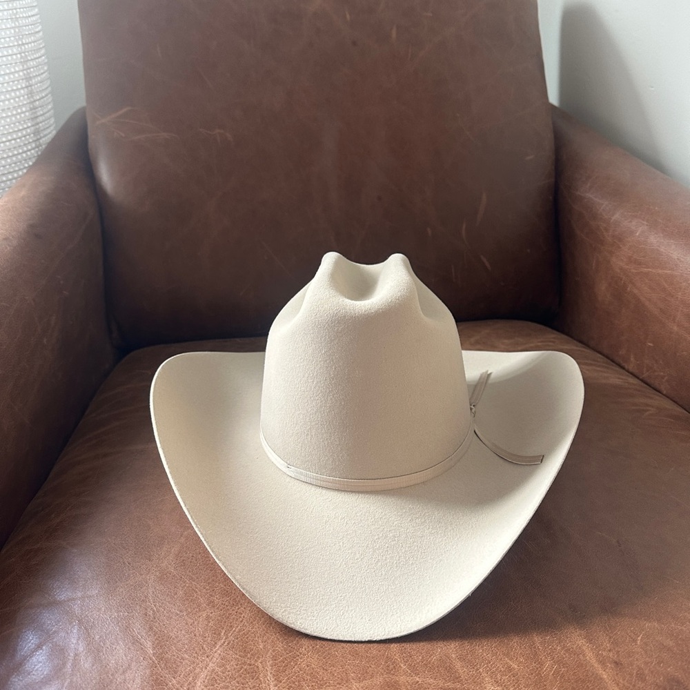 Stetson White and Brown Cowboy Hat